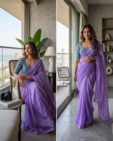 Astitva dual shaded saree online clothes wholesale